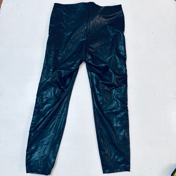 justfab Faux Leather Lace-Up Leggings size 1X new - Picture 9 of 11